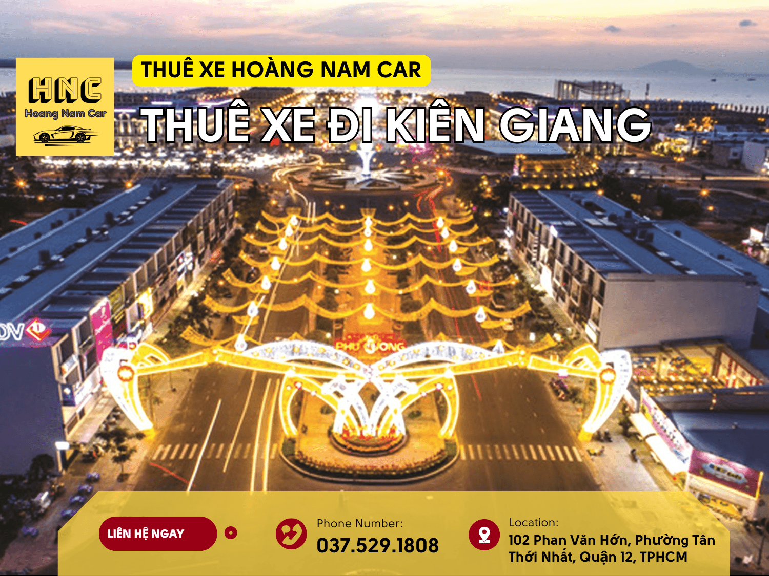 thuê xe đi kiên giang hoàng nam car